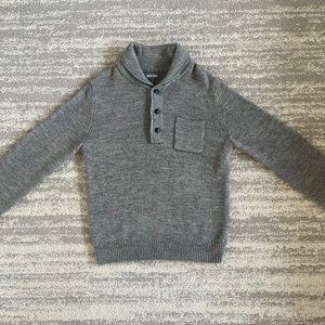 Bonobos Light Gray S Slim Alpaca Shawl-collar Sweater